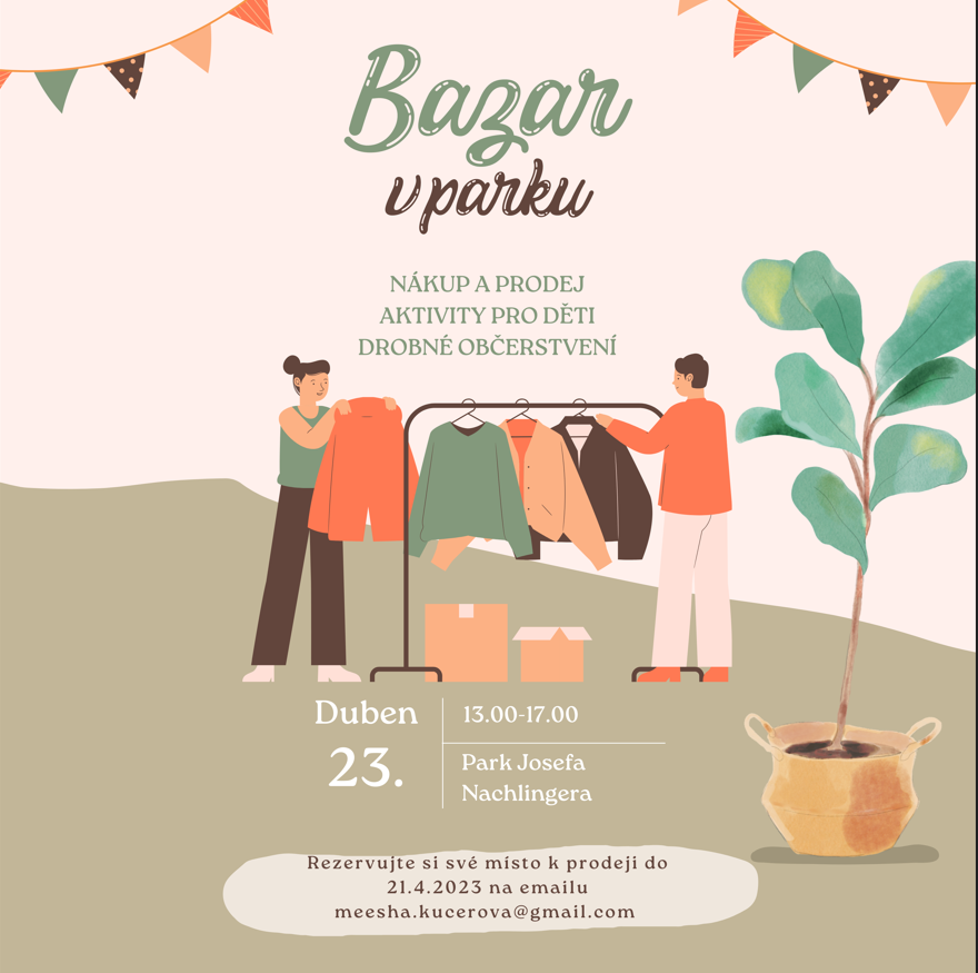 Bazar v parku - neděle 23.4.2023 - Město Úvaly